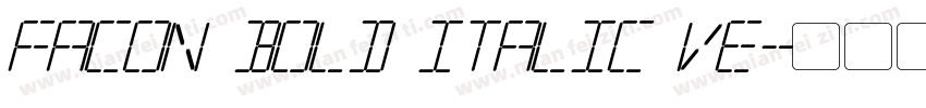 Facon Bold Italic Ve字体转换